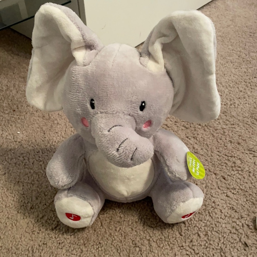 Interactive elephant baby toy